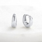 Earrings | Steph Hoop | Medium | Silver