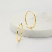 Earrings | Delilah Hoop | Large | Gold