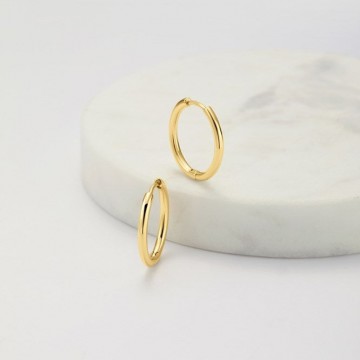 Earrings | Delilah Hoop | Medium | Gold