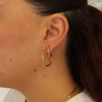 Earrings | Delilah Hoop | Medium | Gold Earrings | Delilah Hoop | Medium | Gold