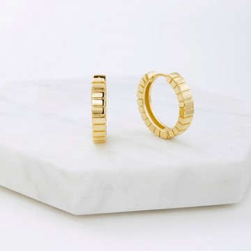 Earrings | Willow Hoop | Gold