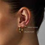 Earrings | Willow Hoop | Gold