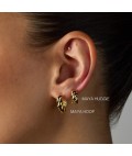 Earrings | Maya Huggies | Gold