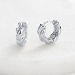 Earrings | Maya Huggies | Silver Earrings | Maya Huggies | Silver