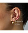 Earrings | Maya Huggies | Silver