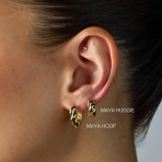 Earrings | Maya Huggies | Silver Earrings | Maya Huggies | Silver