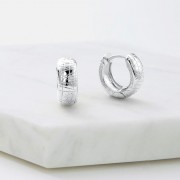 Earrings | Lucy Huggie | Silver