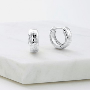 Earrings | Lucy Huggie | Silver