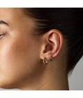 Earrings | Luna Huggie | Turquoise | Gold