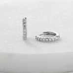 Earrings | Ally Huggie | Silver