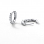 Earrings | Ally Huggie | Silver