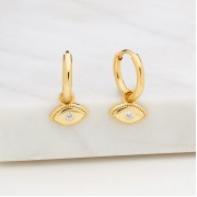 Earrings | Evil Eye | Gold