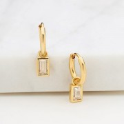 Earrings | Harlow Huggie | Gold