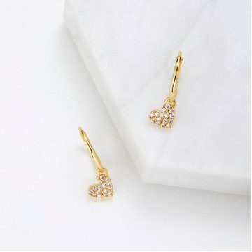 Earrings | Gracie Huggie | Gold