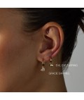 Earrings | Gracie Huggie | Gold