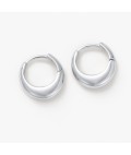 Earrings | Cleo Hoop | Small | Silver