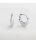 Earrings | Cleo Hoop | Small | Silver
