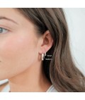 Earrings | Cleo Hoop | Small | Silver