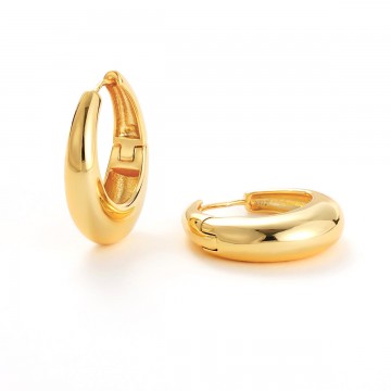 Earrings | Cleo Hoop | Large | Gold Earrings | Cleo Hoop | Large | Gold