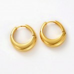 Earrings | Cleo Hoop | Large | Gold Earrings | Cleo Hoop | Large | Gold