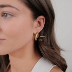 Earrings | Cleo Hoop | Large | Gold Earrings | Cleo Hoop | Large | Gold