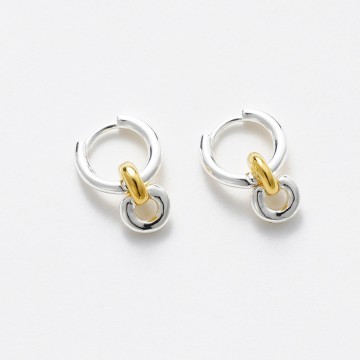 Earrings | Daisy | Gold + Silver