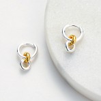 Earrings | Daisy | Gold + Silver