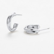 Earrings | Eloise Hoop | Silver
