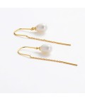 Earrings | Talia Thread Earring | Gold