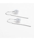 Earrings | Talia Thread Earring | Silver