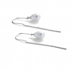 Earrings | Talia Thread Earring | Silver