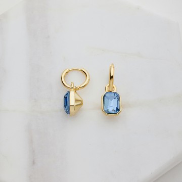 Earrings | Morgan Hoop | Blue