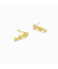 Earrings | Abby | Clear Gold Earrings | Abby | Clear Gold