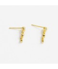 Earrings | Abby | Clear Gold Earrings | Abby | Clear Gold