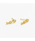 Earrings | Abby | Clear Gold Earrings | Abby | Clear Gold