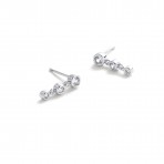 Earrings | Abby | Clear Silver
