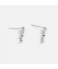 Earrings | Abby | Clear Silver Earrings | Abby | Clear Silver