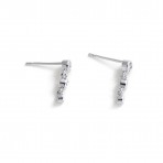 Earrings | Abby | Clear Silver