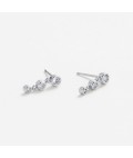Earrings | Abby | Clear Silver Earrings | Abby | Clear Silver