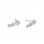 Earrings | Abby | Clear Silver