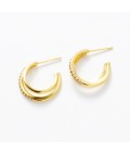 Earrings | Celeste Hoop | Clear Gold Earrings | Celeste Hoop | Clear Gold