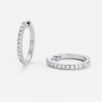 Earrings | Catalina Hoop | Silver