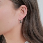 Earrings | Catalina Hoop | Silver Earrings | Catalina Hoop | Silver