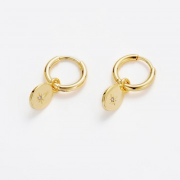Earrings | Nala Hoop | Gold Earrings | Nala Hoop | Gold