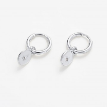 Earrings | Nala Hoop | Silver