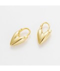 Earrings | Jess Heart Hoop | Gold