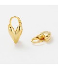 Earrings | Jess Heart Hoop | Gold