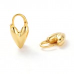 Earrings | Jess Heart Hoop | Gold Earrings | Jess Heart Hoop | Gold