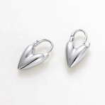 Earrings | Jess Heart Hoop | Silver Earrings | Jess Heart Hoop | Silver