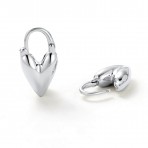 Earrings | Jess Heart Hoop | Silver Earrings | Jess Heart Hoop | Silver
